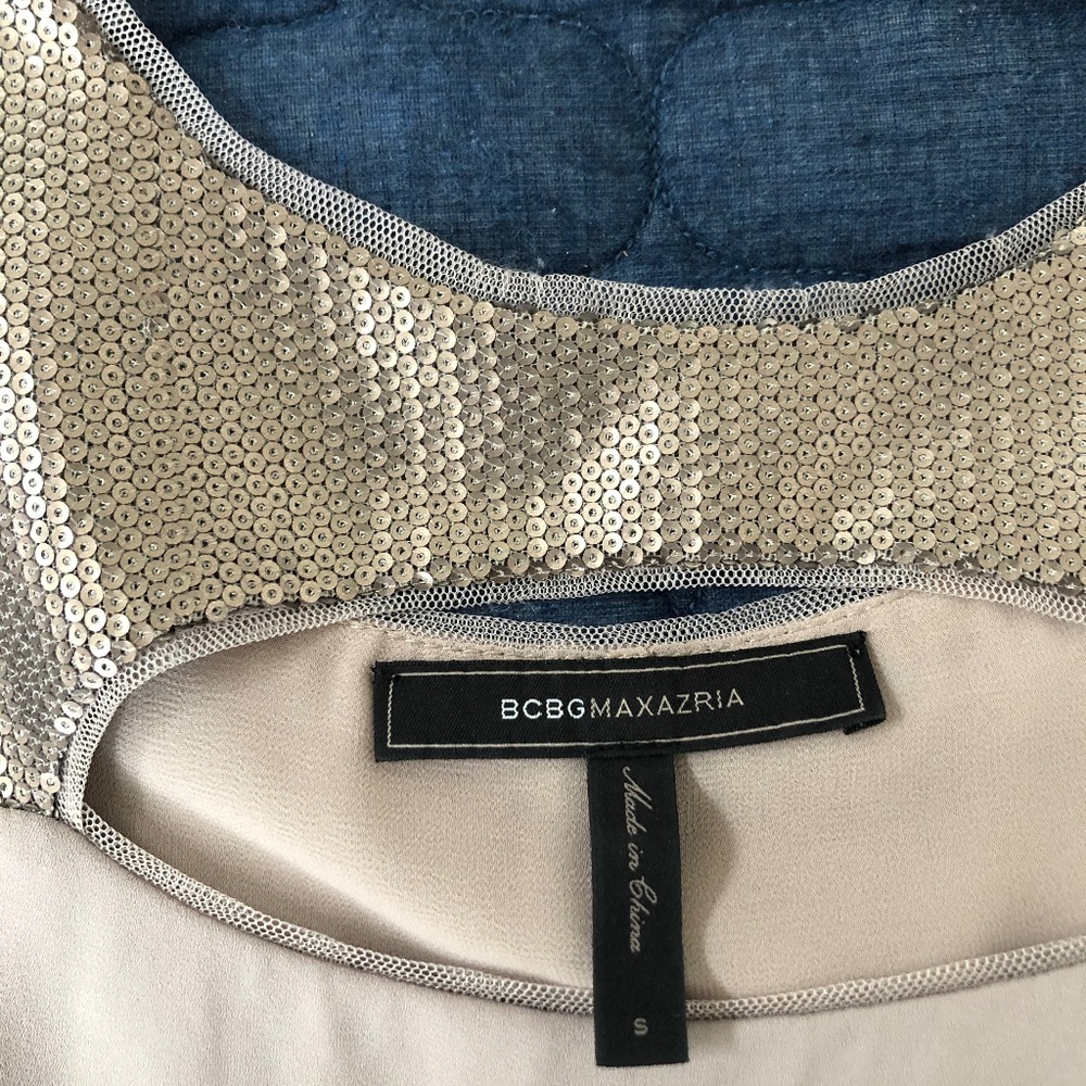 BCBG MaxAzria Bianca sequin tank. small. - Picture 2 of 8